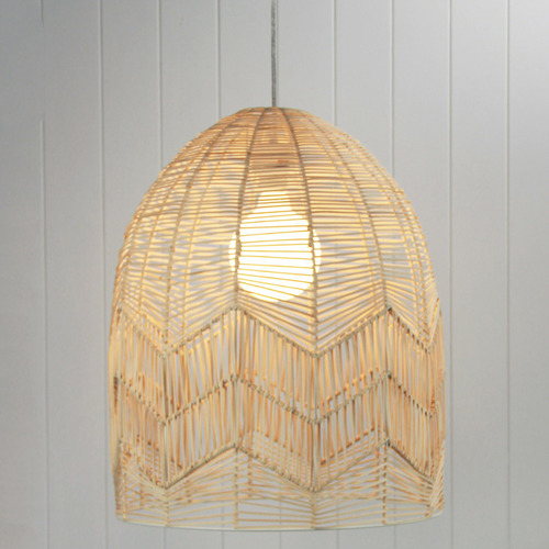 Hanging rattan deals pendant